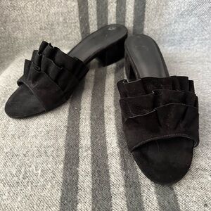 Joie Mai Ruffle Slide Sandal